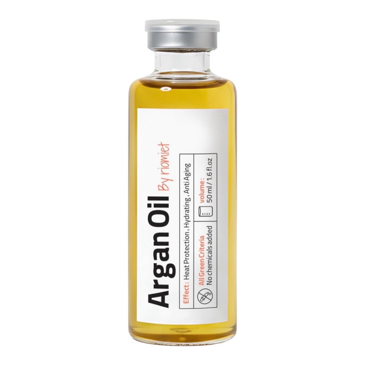 روغن آرگان مو ریومیت مدل ترمیمکننده و آبرسان مناسب برای انواع مو حجم 50 میلیلیتر