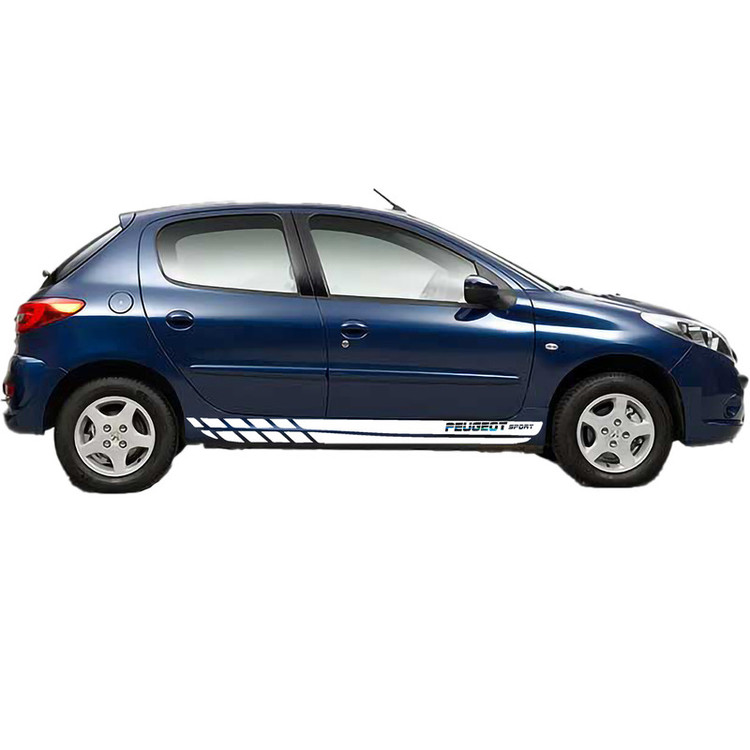 برچسب بدنه خودرو طرح PEUGEOT SPORT کد P10 بسته ۲ عددی