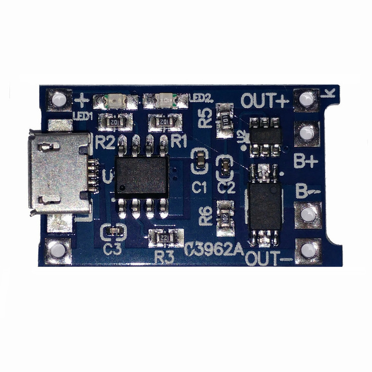 ماژول شارژر باتری مدل TP- 4056 Micro USB بسته 2 عددی