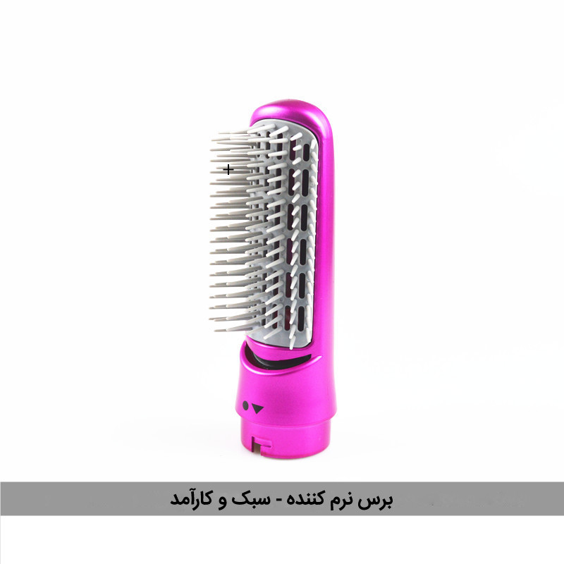سشوار برسدار حالتدهنده مدل TP-5+1 با توان 5000 وات، موتور AC، تنظیم دما در سه حالت، دارای 5 سری برای فرکنندگی، صافکنندگی و حجمدهندگی، مناسب استفاده خانگی