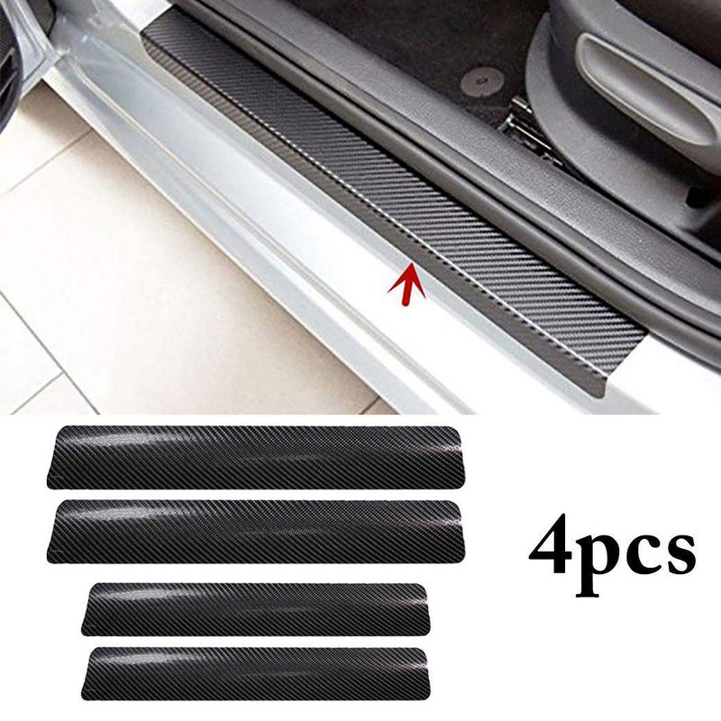 برچسب بدنه خودرو مهدیار مدل پارکابی کربن کد SP158 مناسب برای کوئیک آر بسته 4 عددی