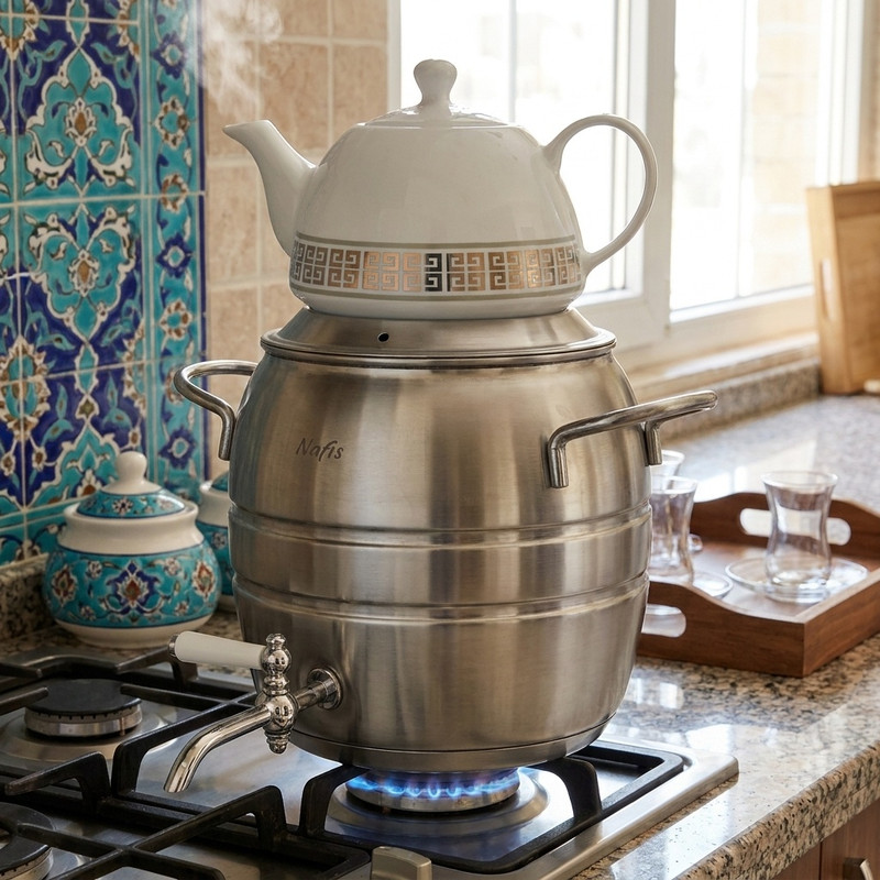 ست کتری و قوری نفیس مدل زر