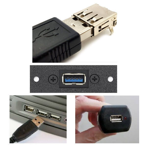 کانکتور USB-A مادگی مدل رایت بسته پنج عددی