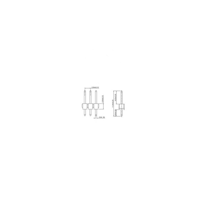 پین هدر مدل PH1x3 - KV0012 بسته 30 عددی