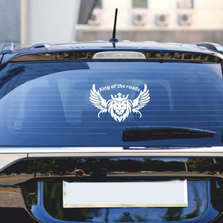 برچسب بدنه خودرو ماتریسیو طرح شیر King of the roads کد M95