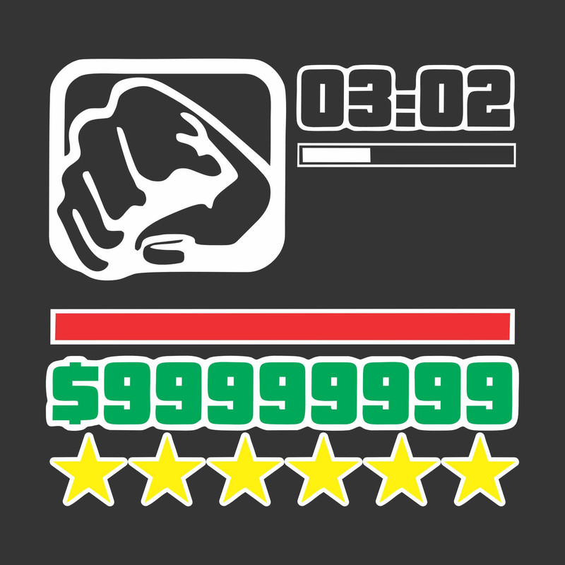برچسب بدنه خودرو طرح GTA کد AZVG002