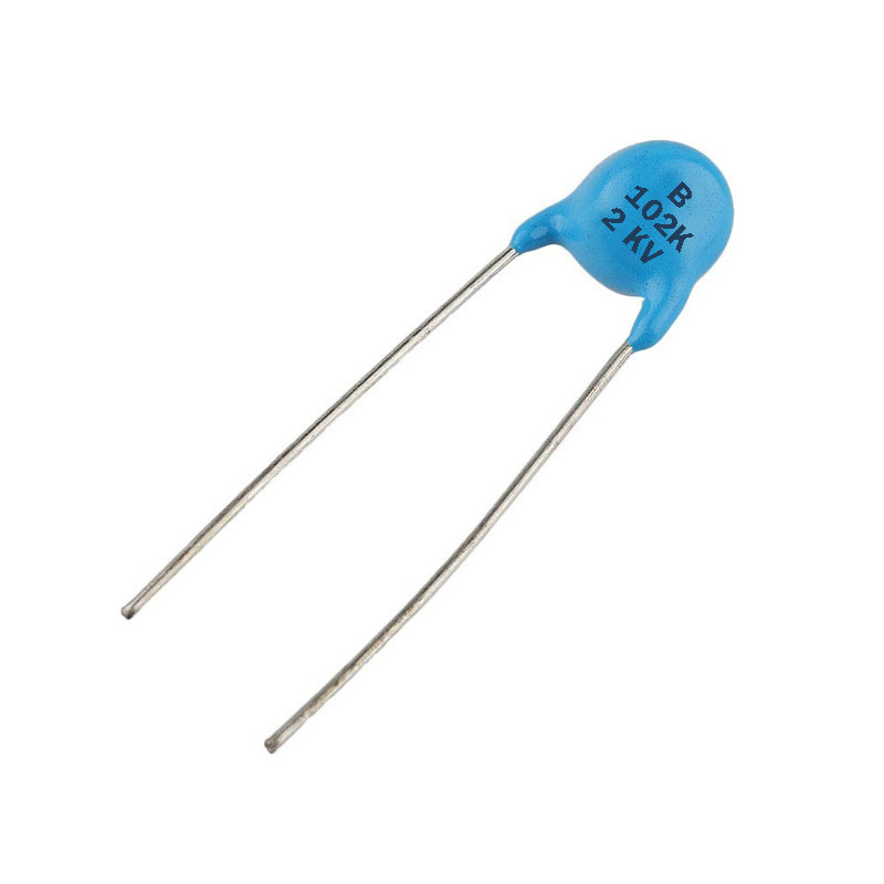 خازن 1 نانوفاراد 2 کیلو ولت مدل disc 102K/2Kv بسته 10 عددی