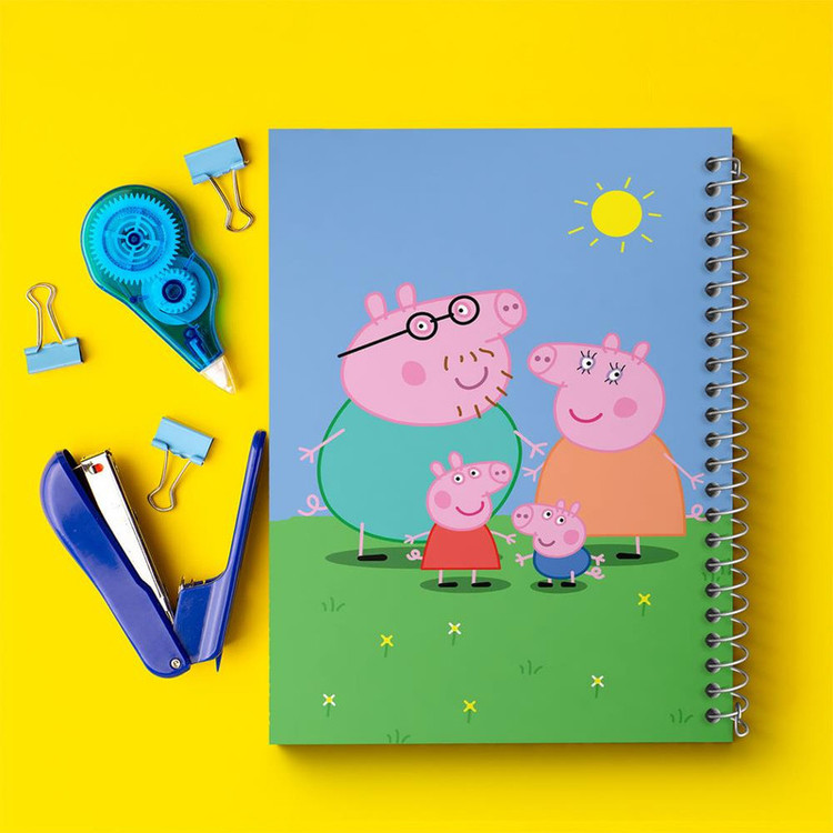 دفتر نقاشی 50 برگ خندالو مدل خانواده پپا پیگ انیمیشن پپا پیگ Peppa pig کد 22070