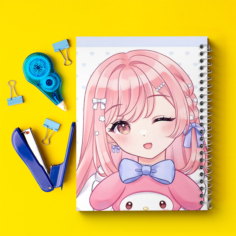 دفتر نقاشی 50 برگ خندالو طرح مای ملودی (My Melody) کد N9093