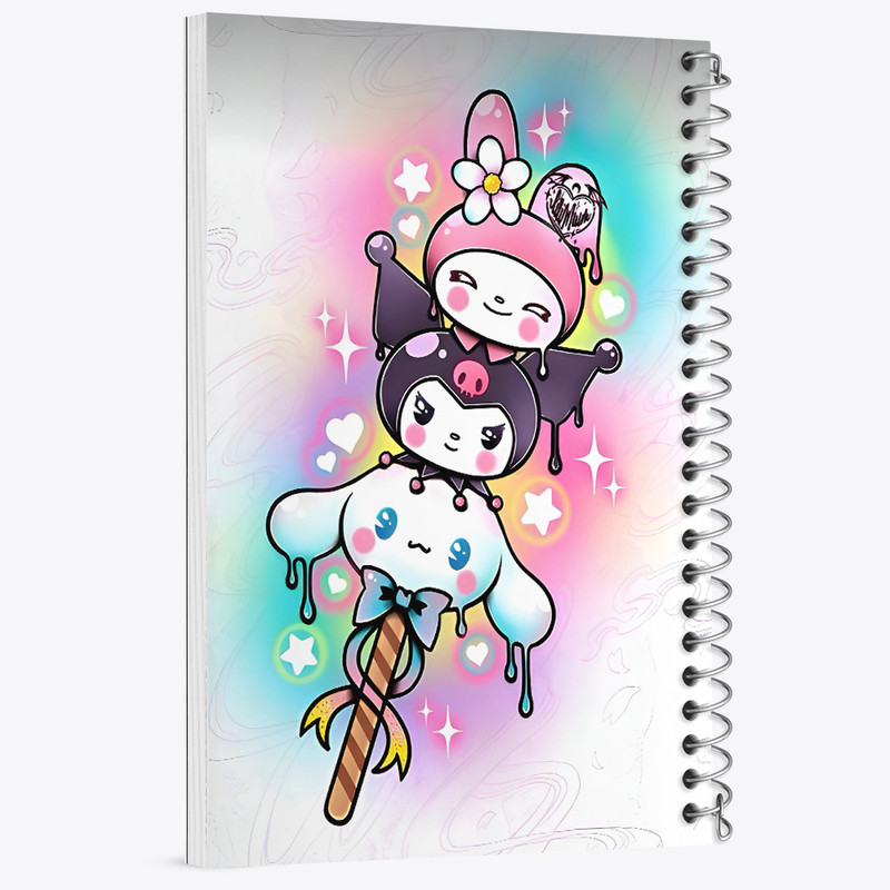 دفتر نقاشی 50 برگ خندالو طرح کرومی (Kuromi) کد N4513