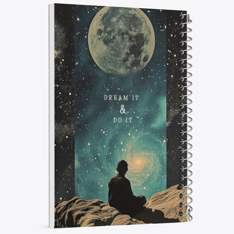 دفتر ژورنال نویسی 50 برگ خندالو مدل نقطه ای طرح Dream It And Do It کد N2384