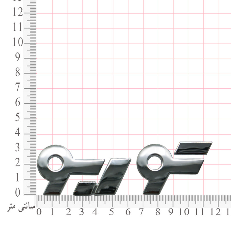 آرم عقب و بغل گلگیر خودرو بیلگین طرح توربو مدل Turbo1