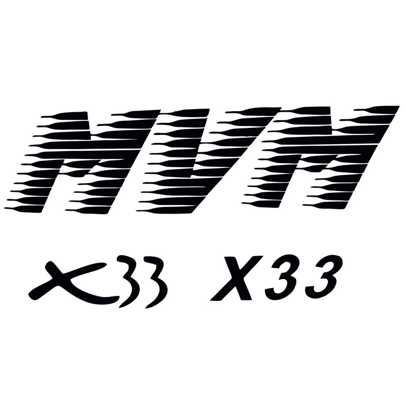 برچسب خودرو قاب زاپاس طرح mvm x33