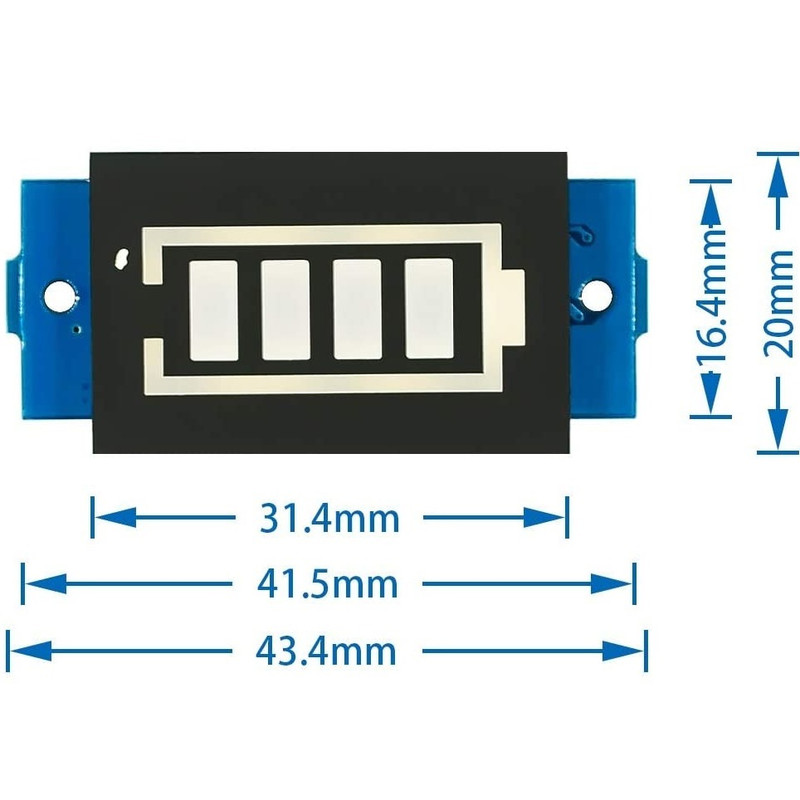 ماژول نمایش سطح شارژ باتری لیتیومی مدل MP-2C