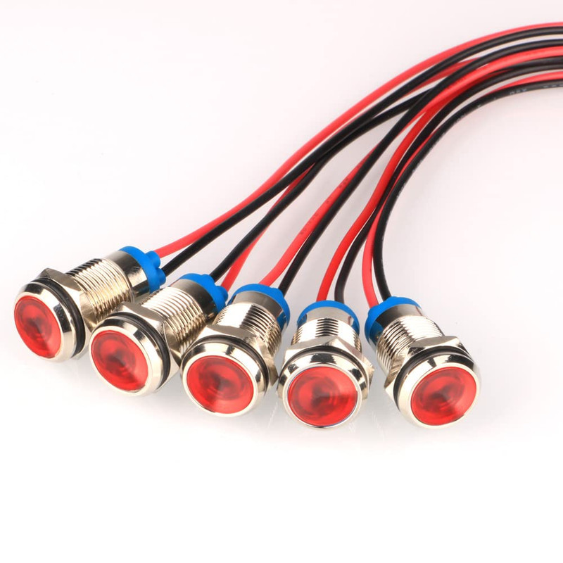 چراغ سیگنال مدل 9V-24V 8mm