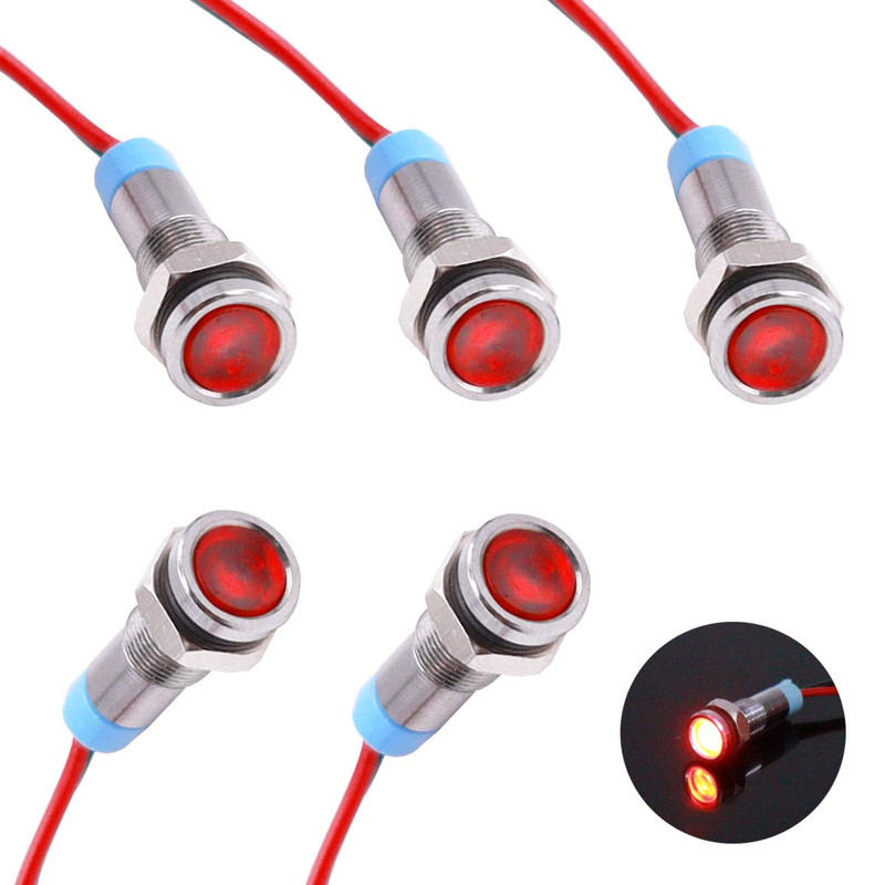 چراغ سیگنال مدل 9V-24V 8mm