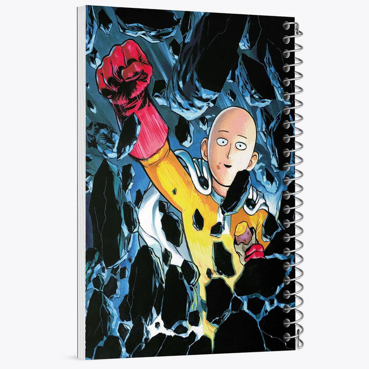 دفتر بولت ژورنال 50 برگ خندالو طرح سایتاما انیمه مرد تک مشتی One Punch Man کد 10528