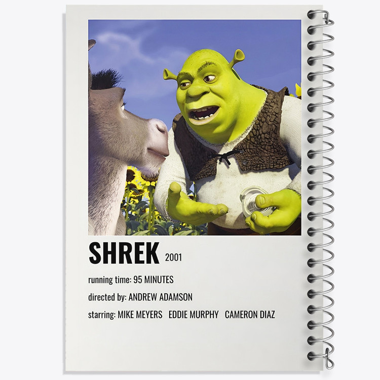 دفتر طراحی 50 برگ خندالو طرح شرک (Shrek) کد F13230