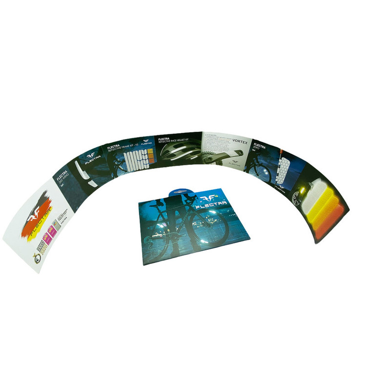 برچسب شبرنگ هشدار باز بودن درب خودرو فلکترا مدل DOOR831 مناسب برای دانگ فنگ دیگنیتی بسته 8 عددی