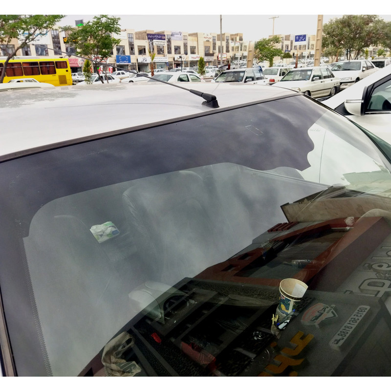 برچسب آفتابگیر شیشه جلو مدل PERFECT GLASS مناسب برای پژو پارس