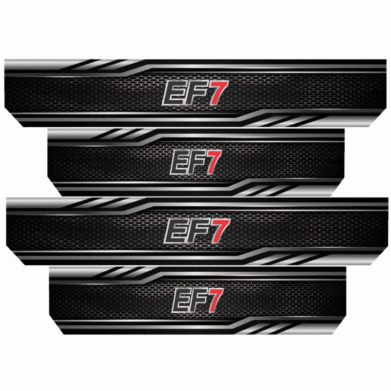 برچسب بدنه خودرو رایسان طرح EF7 کد SP2046 مجموعه 4 عددی
