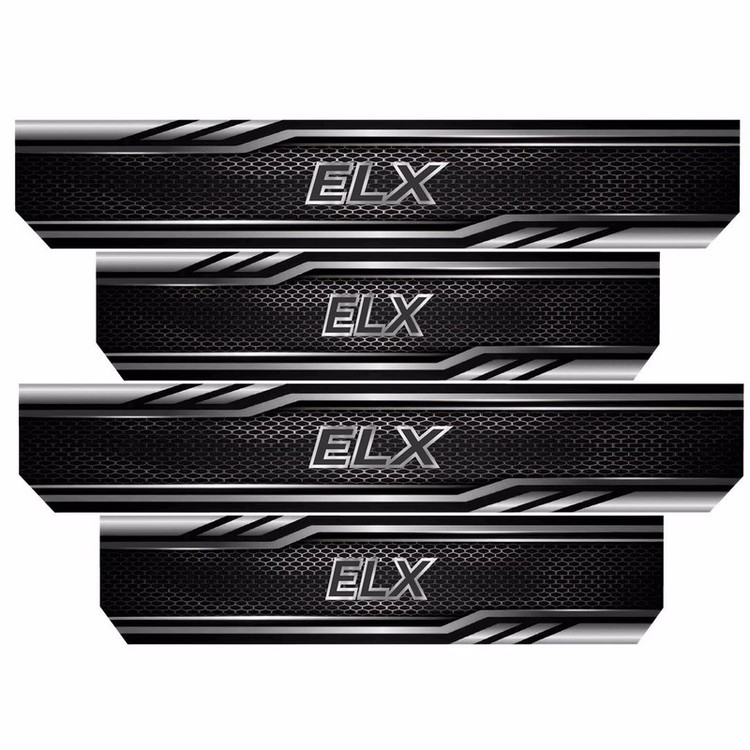 برچسب پارکابی خودرو رایسان طرح ELX کد SP045 مجموعه 4 عددی