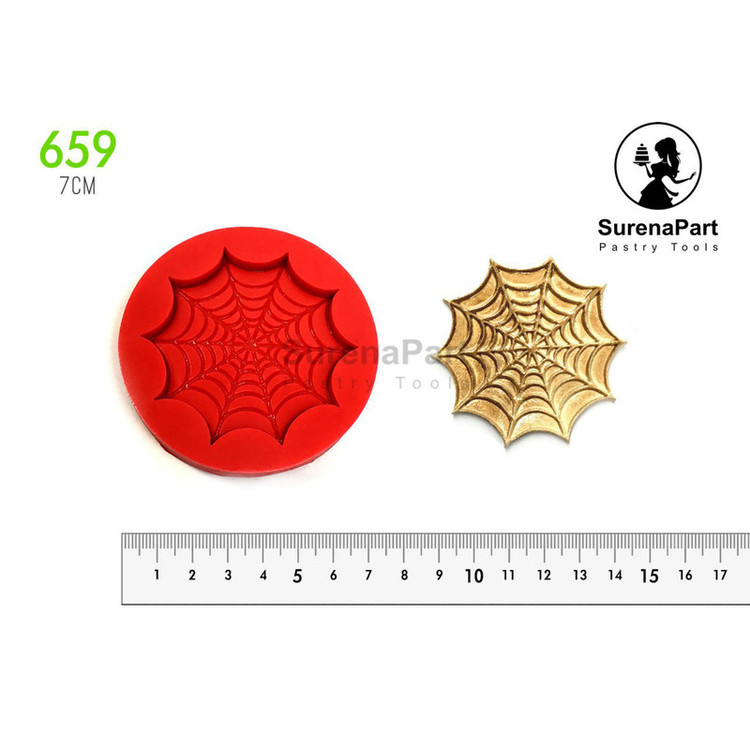 قالب فوندانت سورنا پارت طرح تار عنکبوت کد Mhr-459
