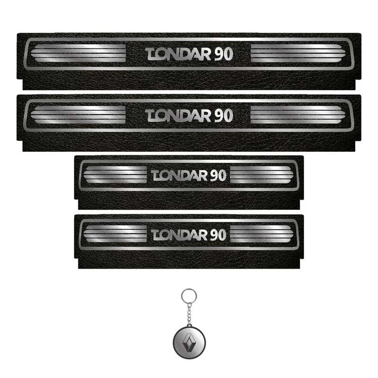 برچسب پارکابی خودرو لندمون کد LM090 MS مناسب برای تندر 90 مجموعه 4 عددی به همراه جاکلیدی