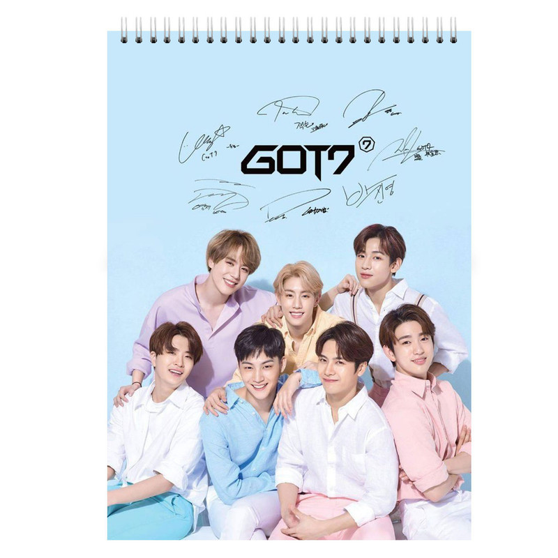 دفتر یادداشت بادکنک آبی مدل Got7 کد G2