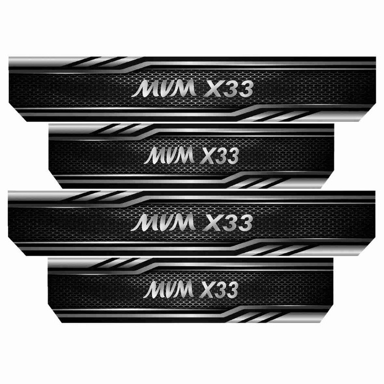 برچسب پارکابی خودرو رایسان کد SP2039 مناسب برای MVM X33 بسته 4 عددی