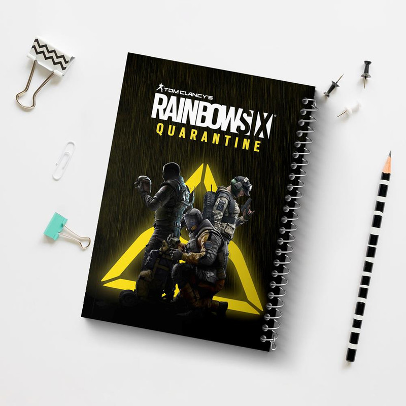 دفتر بولت ژورنال 50 برگ خندالو طرح رینبو سیکس Rainbow Six کد 10323