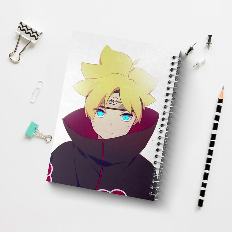 دفتر بولت ژورنال 50 برگ خندالو طرح بوروتو اوزوماکی انیمه ناروتو Naruto کد 11225