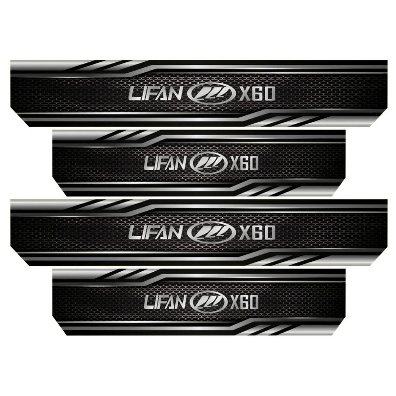 برچسب پارکابی خودرو رایسان کد SP2028 مناسب برای لیفان X60 بسته 4 عددی