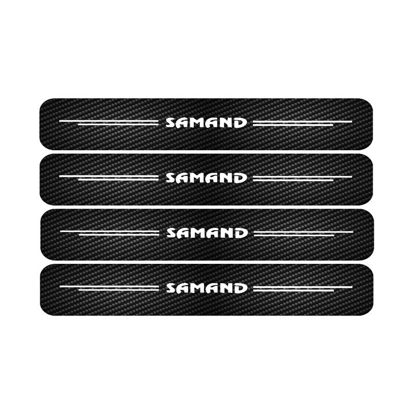 برچسب پارکابی خودرو مدل کربن کد SP143 مناسب برای سمند بسته 4 عددی