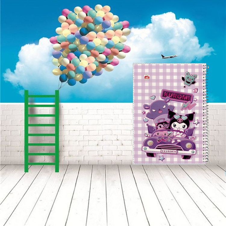 دفتر مشق 80 برگ آلما طرح KUROMI مدل طلقی کد 7813