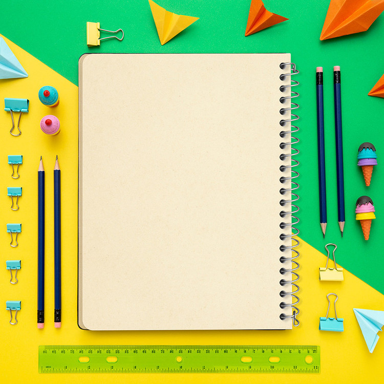 دفتر طراحی 50 برگ خندالو طرح گل بامزه کد N6131