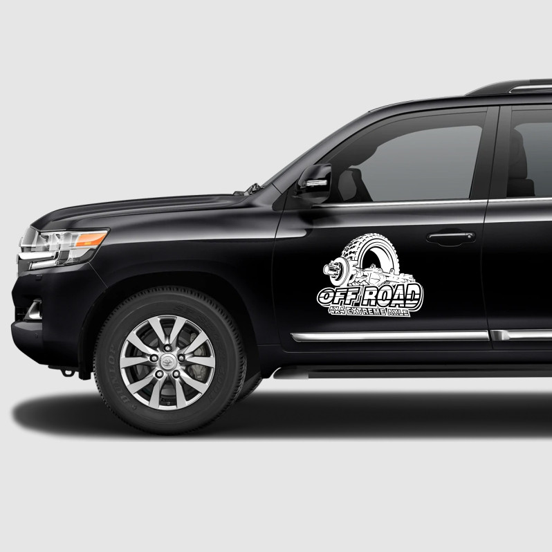 برچسب بدنه خودرو مدل 4x4