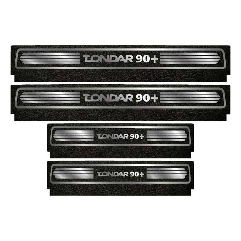 برچسب پارکابی خودرو لندمون کد LM091 MS مناسب برای تندر 90 پلاس مجموعه 4 عددی به همراه جاکلیدی