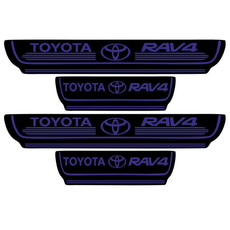 برچسب بدنه خودرو اسپرت غدیر مدل CH BL YA59 A136 مناسب برای RAV4 بسته 4 عددی