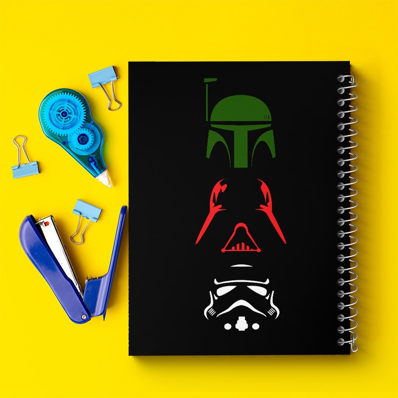 دفتر طراحی 50 برگ خندالو طرح جنگ ستارگان (Star Wars) کد F10495