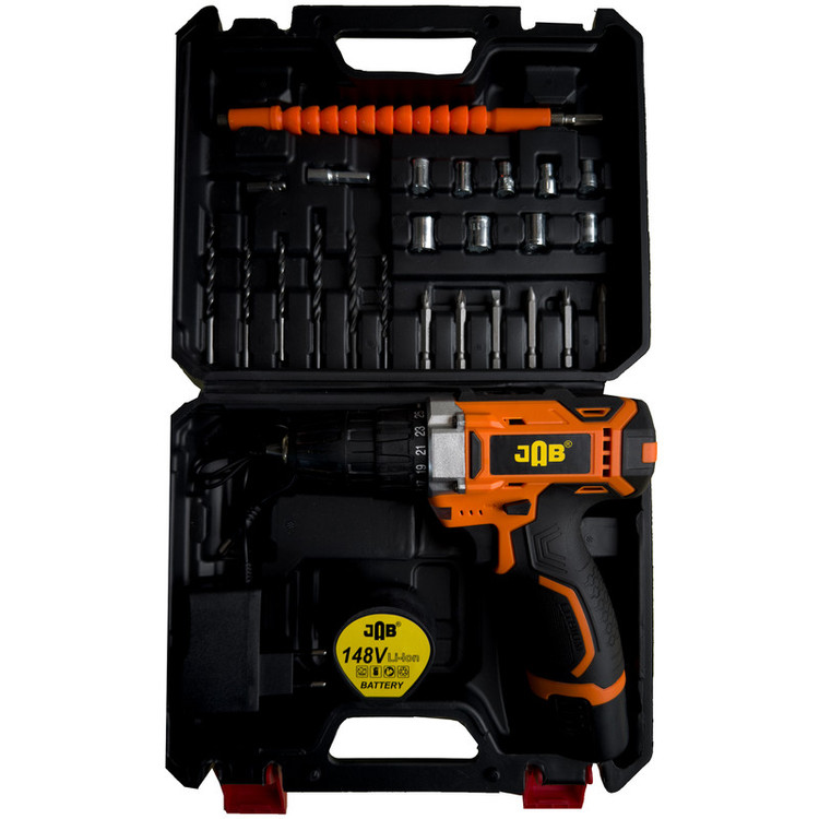 پیچ گوشتی شارژی 148 ولت جاب مدل JB-148 Indivisual PRO مجموعه 45 عددی