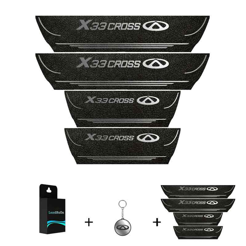 برچسب پارکابی خودرو لندمون کد LPt015 MS مناسب برای X33 کراس مجموعه 4 عددی به همراه جا کلیدی