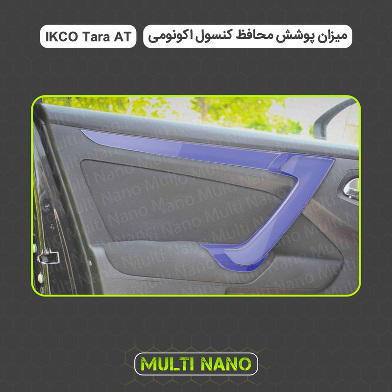 برچسب محافظ مانیتور و کنسول خودرو مولتی نانو مدل X-F1T مناسب برای تارا اتومات مجموعه 34 عددی