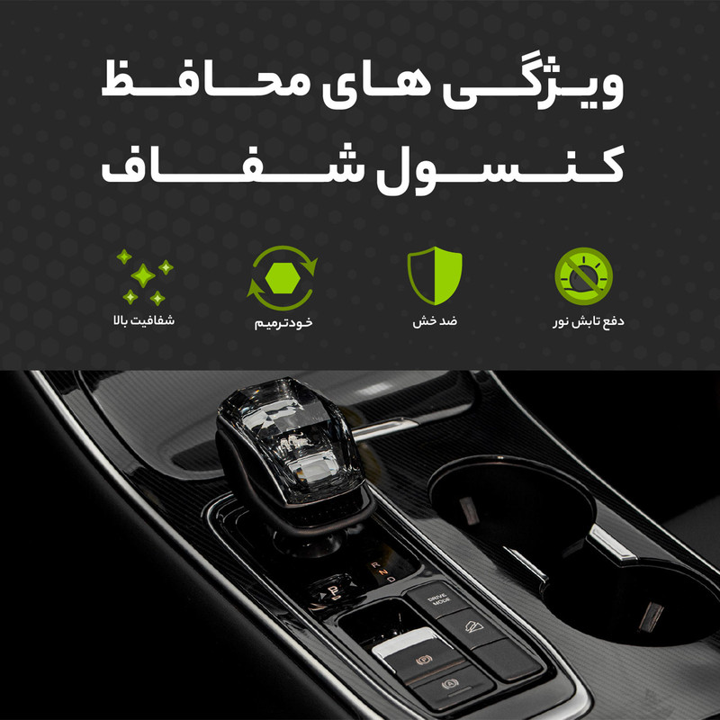برچسب محافظ مانیتور و کنسول خودرو مولتی نانو مدل X-F1T مناسب برای تارا اتومات مجموعه 34 عددی