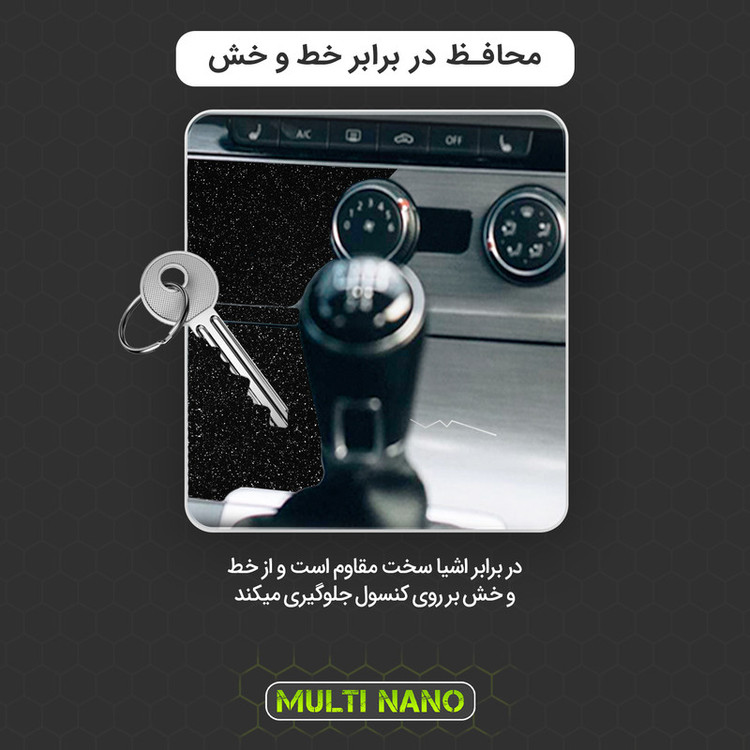 برچسب محافظ کنسول خودرو مولتی نانو مدل X-F1G مناسب برای ام وی ام X22 Pro