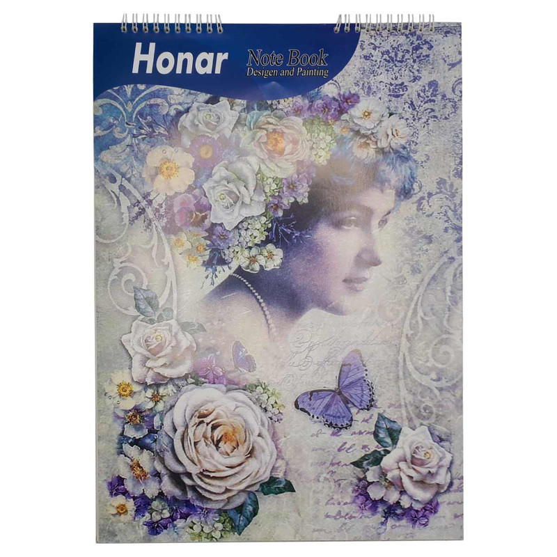 دفتر طراحی 50 برگ هنر طرح گل پری مدل SD-M-A3