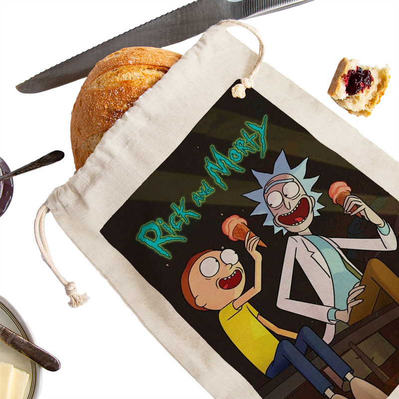 کیسه نان و سبزی ترمه طراحان ایده مدل سریال ریک و مورتی Rick and Morty کد strm1032 - M