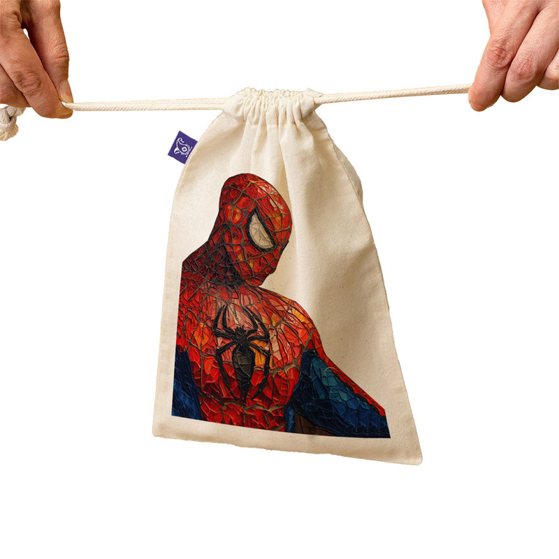 کیسه نان و سبزی ترمه طراحان ایده مدل پترن مرد عنکبوتی، Spiderman کد strm0979 - M
