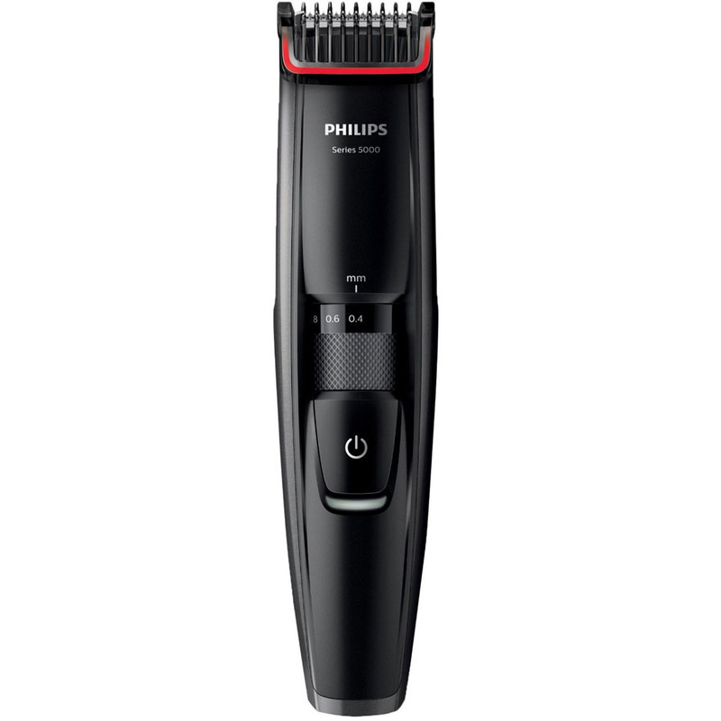 ماشین اصلاح صورت فیلیپس مدل BT5200، 13 با تیغههای تمام فلزی ضد زنگ، قابلیت اصلاح در 17 اندازه مختلف از 0.4 تا 10 میلیمتر، نشانگر باتری 3 حالته، قابل استفاده با سیم و بدون سیم، قابلیت شستوشو، مدت زمان استفاده 60 دقیقه و شارژ سریع