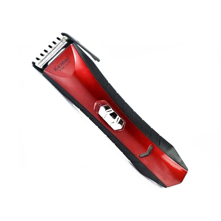 ماشین اصلاح موی سر و صورت کیمی مدل KM025 با تیغه استیل ضدزنگ، طراحی ارگونومیک، باتری قابلشارژ، مدت استفاده 30 دقیقه، اندازه اصلاح 0.8 تا 2 میلیمتر